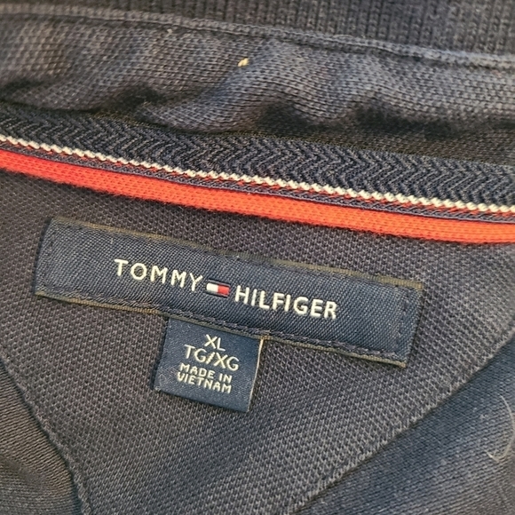 Tommy Hilfiger Red and Blue  Polo sz XL - Picture 9 of 9